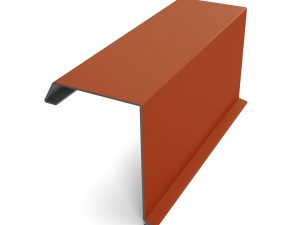Bordura fronton Bilka,  RAL 8004, mat,  2000 x 312.5 x 0.5 mm