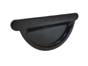 Capac Jgheab 125, RAL 9005, negru = 015