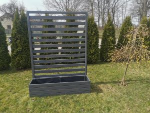 jardiniera lemn +grilaj