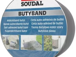 Bandă de etanșare autoadezivă SOUDAL Butyband 7,5 cm x 10 m pentru plumb – etanșare și hidroizolații