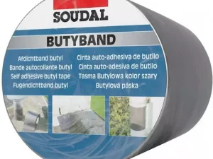 Bandă de etanșare autoadezivă SOUDAL Butyband 15cm x 10m pentru plumb – etanșare și hidroizolații