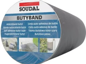 Bandă de etanșare autoadezivă SOUDAL Butyband 30cm x 10m pentru plumb – etanșare și hidroizolații