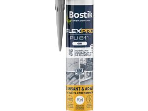 Etansant si adeziv poliuretanic, Bostik FLEXPRO PU 811, gri, interior / exterior, 300 ml