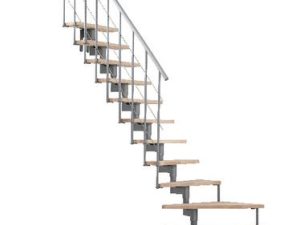 Scara modulara MALINDI, fag, RAL 9023 GRI, 12 trepte