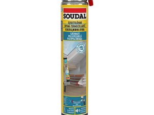 Spuma de izolare pulverizabila, aplicare cu pistol, Soudal, 700 ml