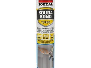 Adeziv poliuretanic Soudal Soudabond Turbo Gun, aplicare cu pistol, 750 ml