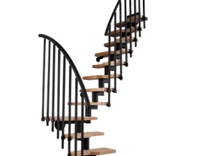 Scari modulare ATRIUM Mini plus negru cu turnanta