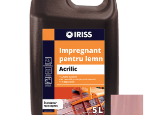 Impregnant pentru lemn, Iriss, interior/exterior, mahon, 5 l