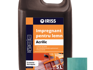 Impregnant pentru lemn, Iriss, interior/exterior, verde, 5 l