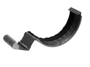 Element imbinare jgheab, metalic, RAL 9006, Bilka, D 125 mm