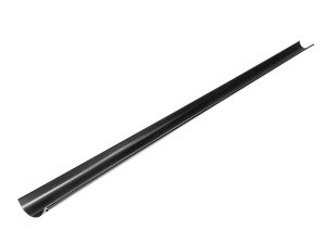 Jgheab metalic, RAL 9005, lucios, D 125, 4 m