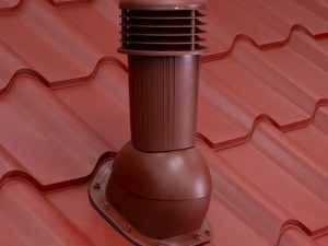 Cos pentru ventilare, Bilka Balcanic, rosu inchis (RAL 3009), lucios