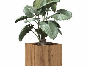 Jardiniera pal stejar rustic