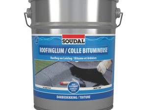 Adeziv pentru acoperișuri Soudal negru, cutie 10L - 101517