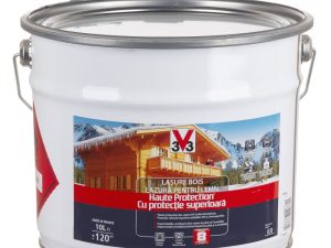 V33 LAZURA PENTRU LEMN cu protectie superioara – 8 ani – 10 L