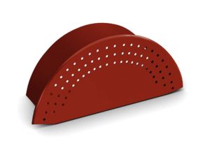 Capac de coamă Bilka roșu RAL 3011, finisaj lucios, grosime 0.5 mm