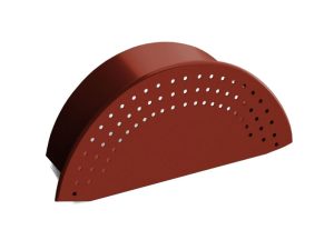 Capac de coamă Bilka roșu închis RAL 3009, finisaj lucios, grosime 0.5 mm