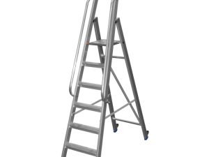 Scara aluminiu ARB6, 1 x 6 trepte, inaltime 2.2 m, 150 kg