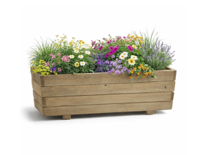 Jardiniera din lemn Dolj pentru exterior, design modern, rezistenta la intemperii