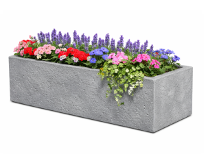 jardiniera din beton durabet gri pentru exterior design modern rezistenta la intemperii
