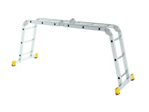 Scara aluminiu 4410, articulata, 4 x 3 trepte