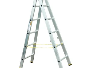 Scara aluminiu Forte 8905, dubla, 2 x 5 trepte