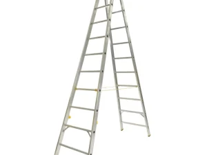Scara aluminiu Forte 8910, dubla, 2 x 10 trepte
