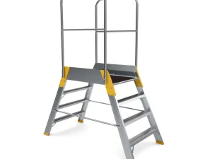 Platforma aluminiu Forte 9704, dubla, 2 x 4 trepte