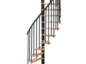 Minka Scară spiralată Metallica Smart negru, 130 cm ,h 305 cm