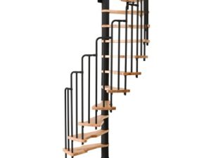 Scară spiralată Minka Metallica fag, negru , h305 cm