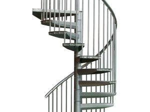 Scară spiralată Minka Rondo Smart Zink, 120 cm,